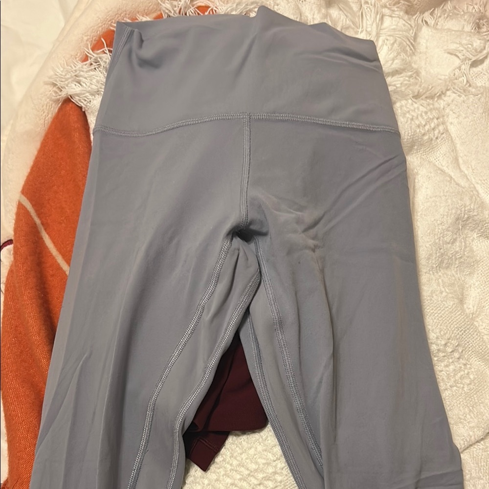 Blue gray lulu leggings size 4 align